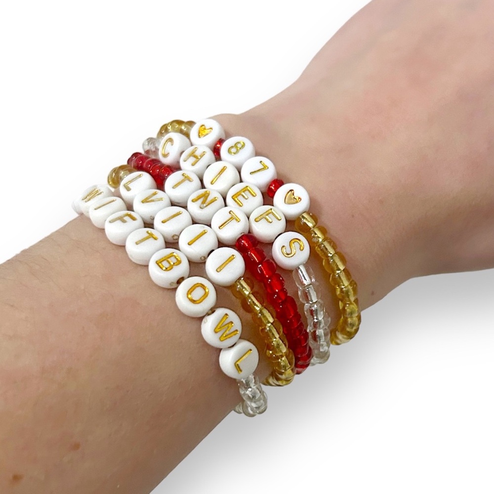 5 Chiefs Taylor Swift Friendship Bracelets 87 Travis Kelce TNT Kansas City Red